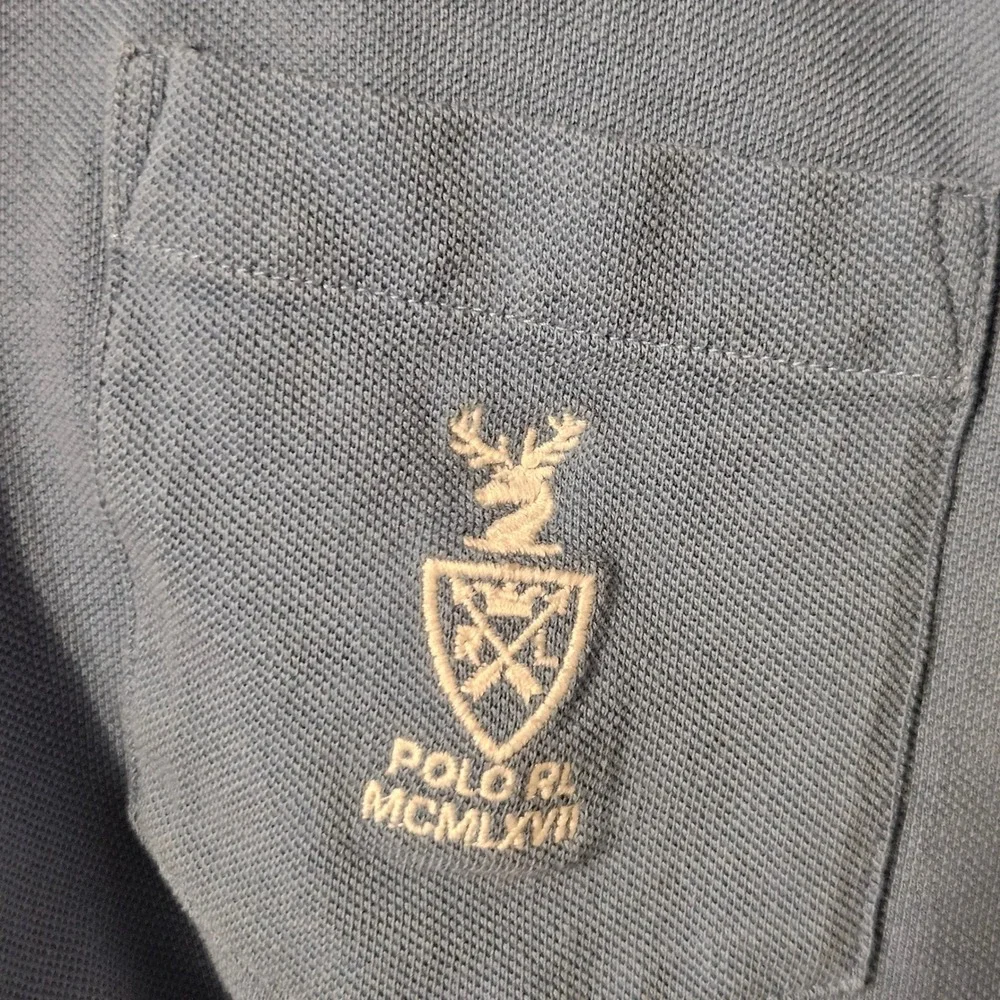 Polo Ralph Lauren R.L.‎ MCMLXVII Blue Long Sleeve Shirt Men's Size Large